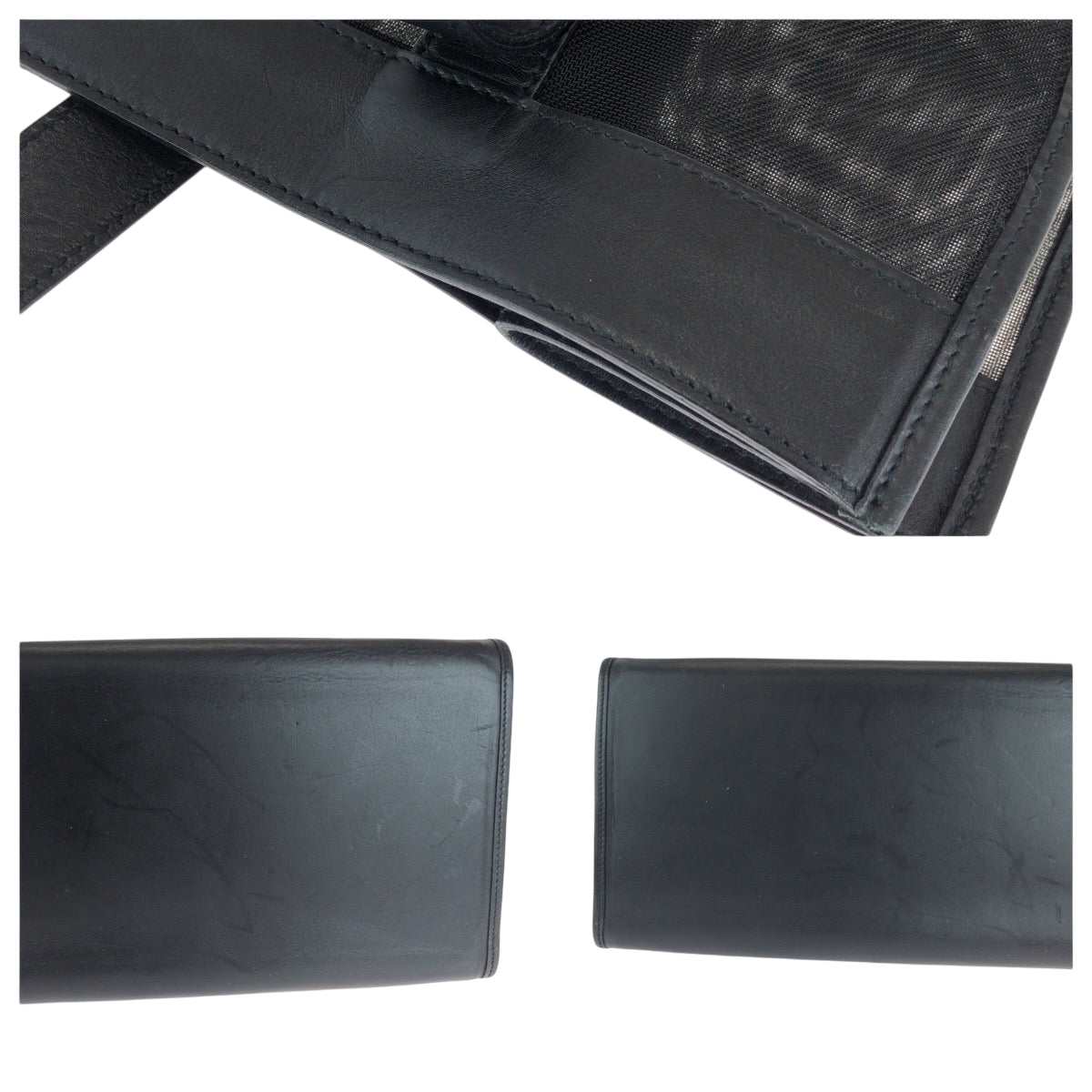 17344
GUCCI グッチ メッシュ ブラック 黒 ナイロン 002 0404 トートバッグ ショルダーバッグ  レディース A48