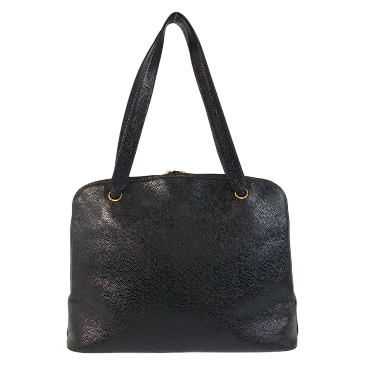 17345
CHANEL シャネル ココマーク ブラック 黒 ゴールド金具 キャビアスキン トートバッグ ショルダーバッグ レディース ABP138