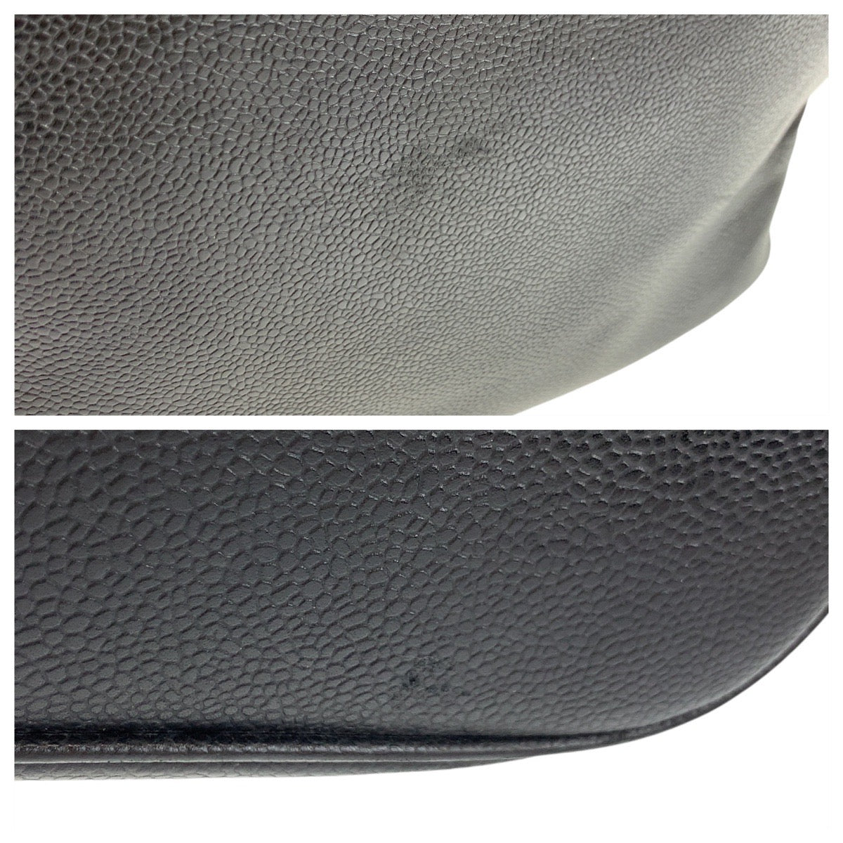 17345
CHANEL シャネル ココマーク ブラック 黒 ゴールド金具 キャビアスキン トートバッグ ショルダーバッグ レディース ABP138