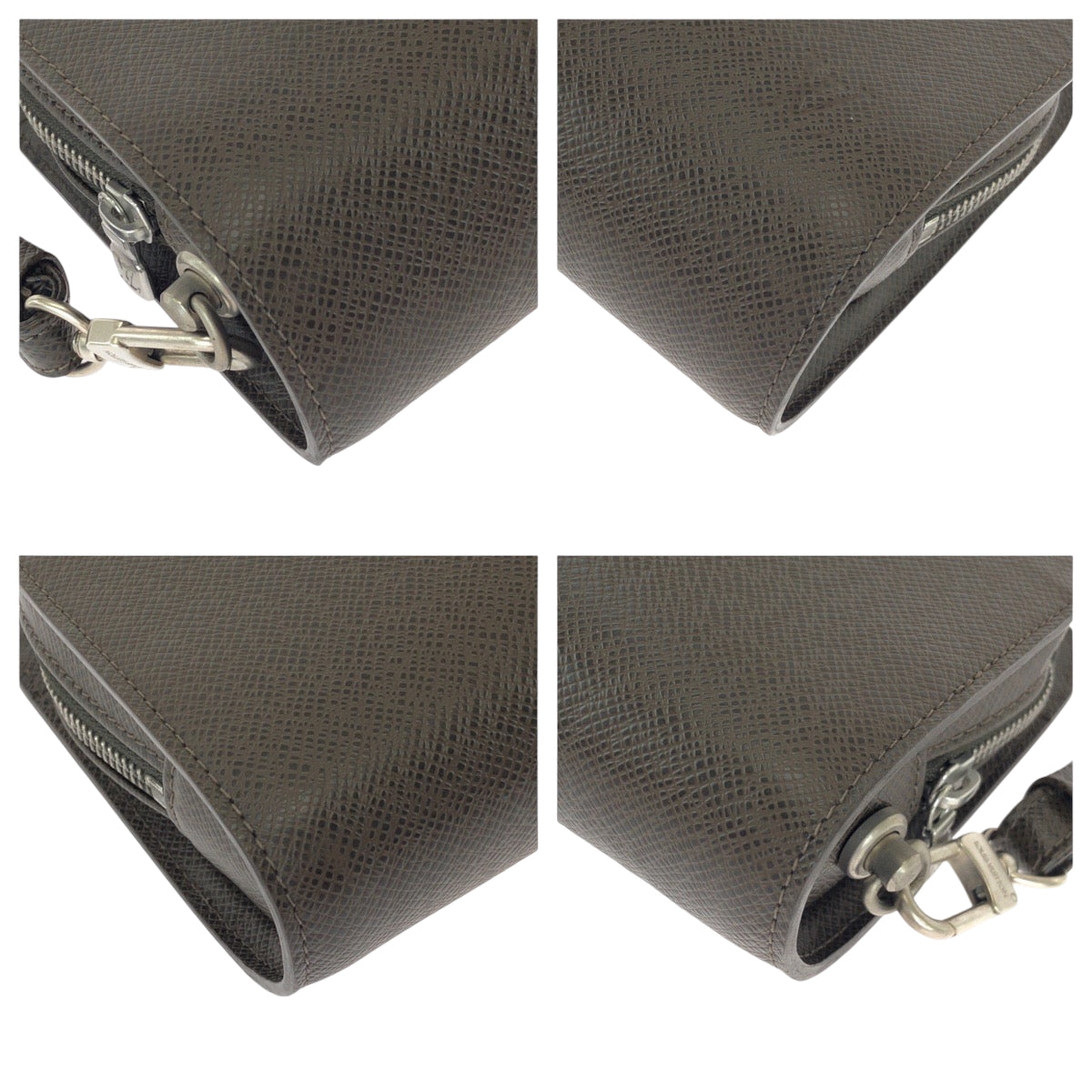 17350
LOUIS VUITTON ルイヴィトン タイガ バイカル ブラウン シルバー金具 タイガ M30188 セカンドバッグ クラッチバッグ  メンズ A40