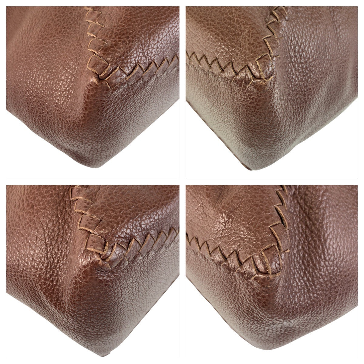 17353
BOTTEGAVENETA ボッテガヴェネタ イントレチャート ブラウン レザー トートバッグ ハンドバッグ メンズ ABP75