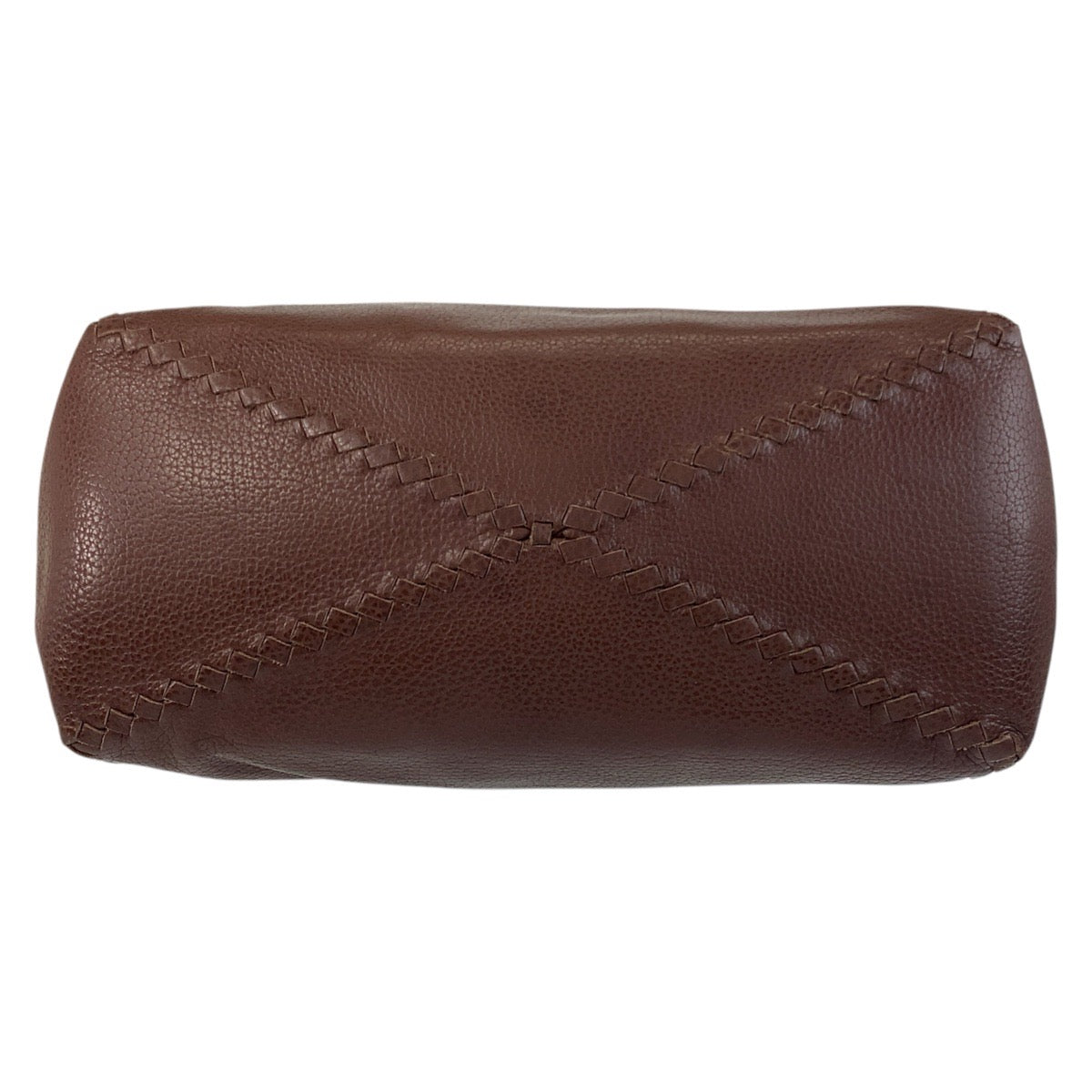 17353
BOTTEGAVENETA ボッテガヴェネタ イントレチャート ブラウン レザー トートバッグ ハンドバッグ  メンズ ABP75