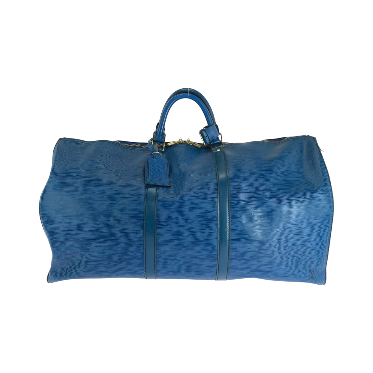 17362
LOUIS VUITTON ルイヴィトン エピ キーポル60 男女兼用 トレドブルー ブルー ゴールド金具 エピレザー M42945 ボストンバッグ ハンドバッグ  レディース AB68