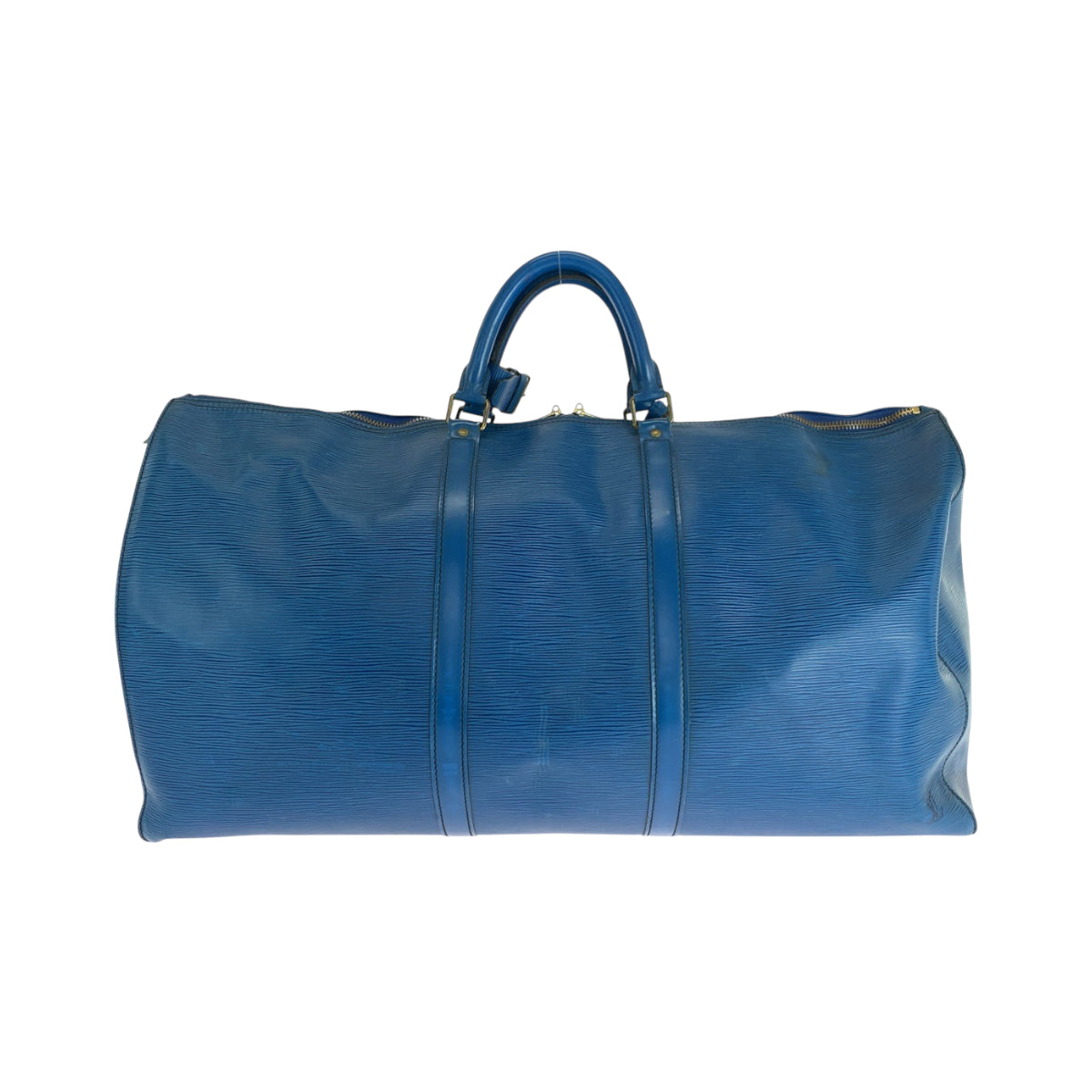 17362
LOUIS VUITTON ルイヴィトン エピ キーポル60 男女兼用 トレドブルー ブルー ゴールド金具 エピレザー M42945 ボストンバッグ ハンドバッグ レディース AB68