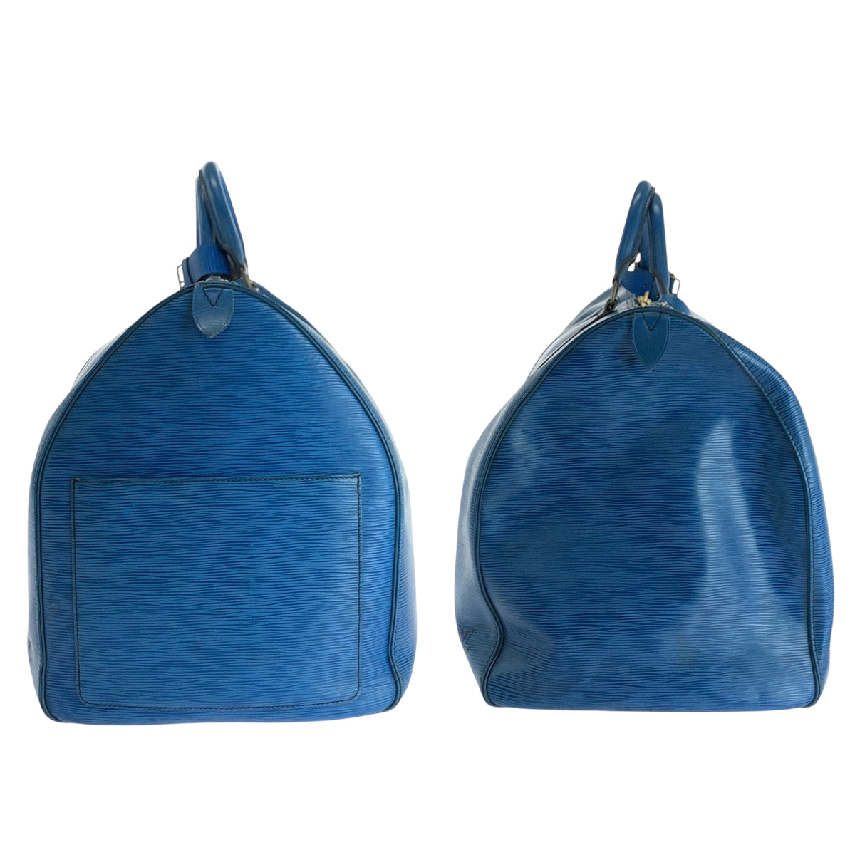 17362
LOUIS VUITTON ルイヴィトン エピ キーポル60 男女兼用 トレドブルー ブルー ゴールド金具 エピレザー M42945 ボストンバッグ ハンドバッグ  レディース AB68