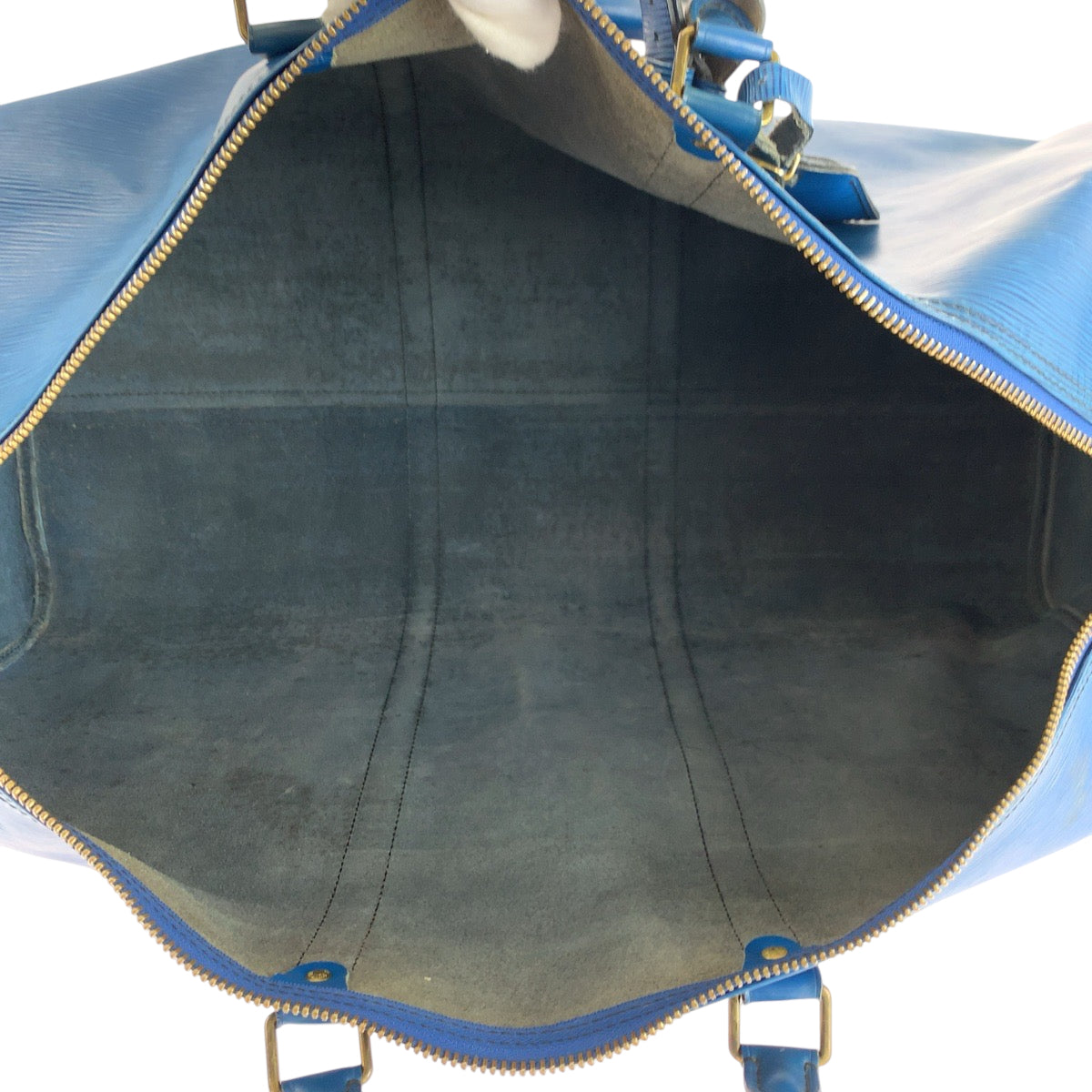 17362
LOUIS VUITTON ルイヴィトン エピ キーポル60 男女兼用 トレドブルー ブルー ゴールド金具 エピレザー M42945 ボストンバッグ ハンドバッグ  レディース AB68