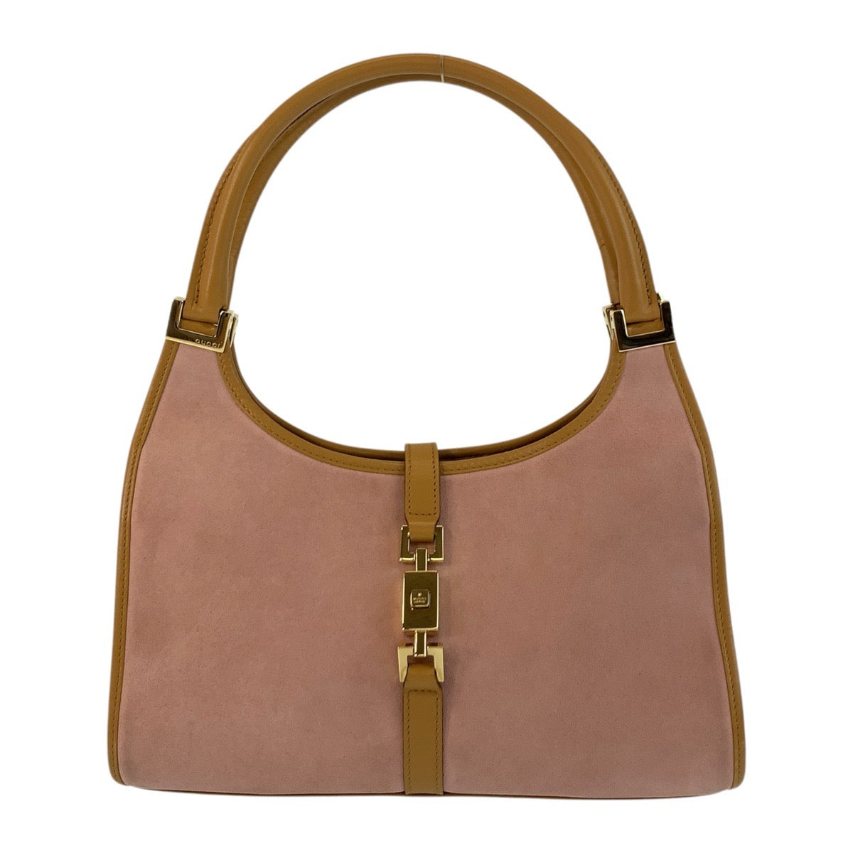 17366
GUCCI グッチ ジャッキー ピンク ゴールド金具 スウェード / レザー 002 1068 ショルダーバッグ ハンドバッグ  レディース AB40
