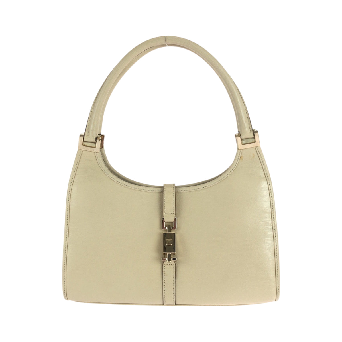 17367
GUCCI グッチ ジャッキー アイボリー ゴールド金具 レザー 002 1068 ワンショルダーバッグ ハンドバッグ  レディース
