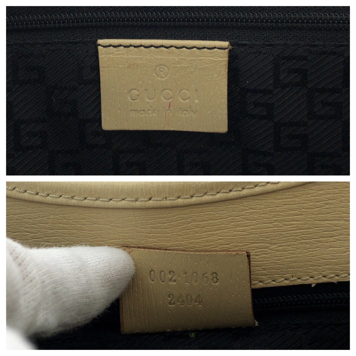 17367
GUCCI グッチ ジャッキー アイボリー ゴールド金具 レザー 002 1068 ワンショルダーバッグ ハンドバッグ  レディース