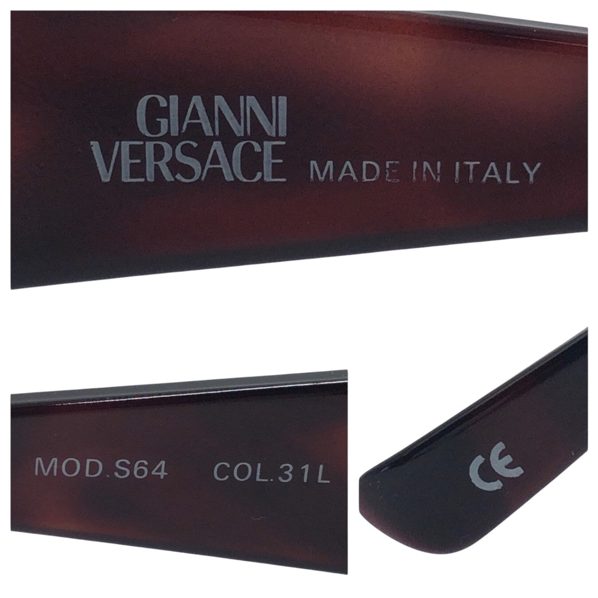 17370
VERSACE ヴェルサーチ ヴィンテージ メデューサ ゴールド ブラウン メタル MOD S64 サングラス 男女兼用 オーバル  メンズ A22