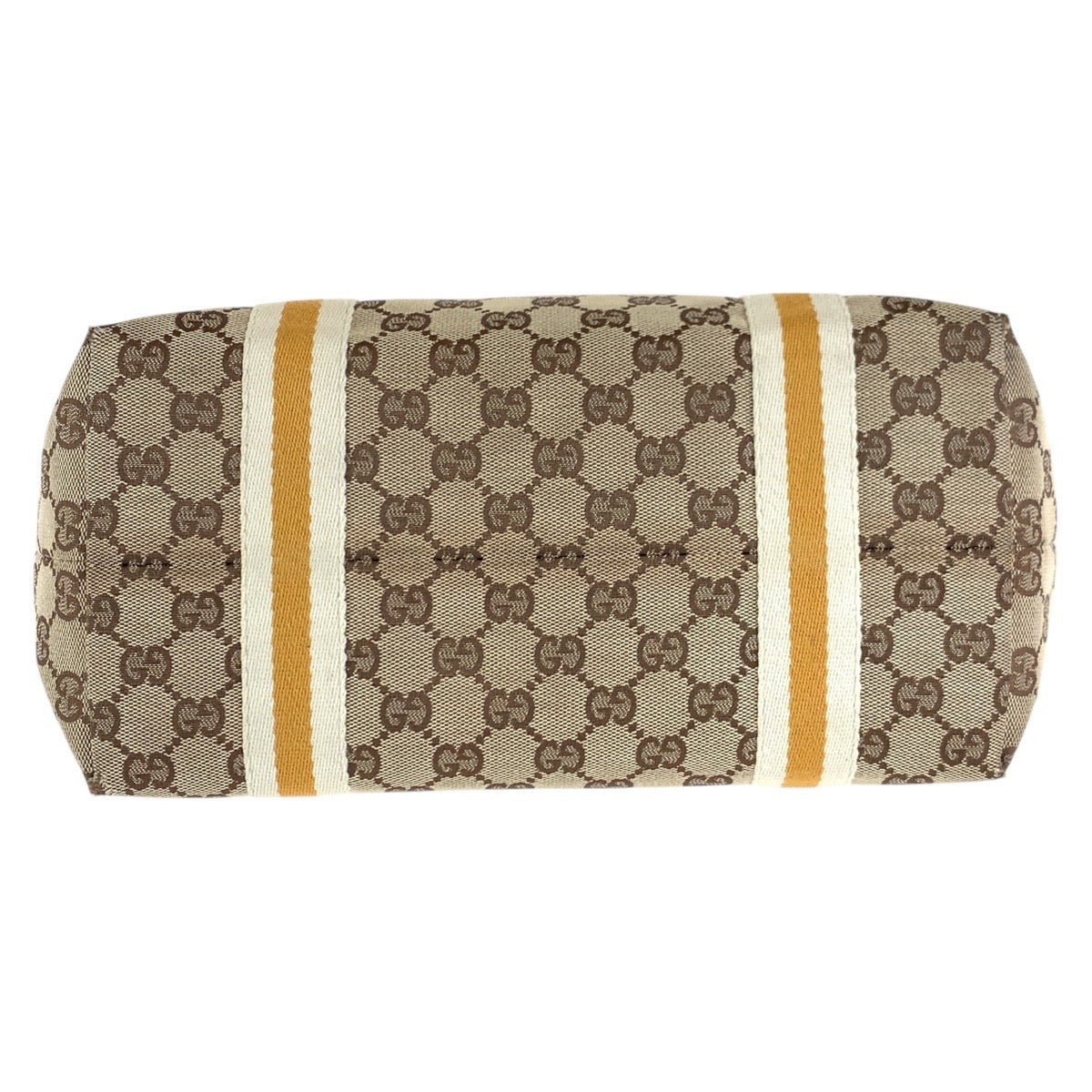 17374
GUCCI グッチ シェリーライン ブラウン ホワイト ゴールド金具 GGキャンバス / レザー 137396 トートバッグ ショルダーバッグ  レディース