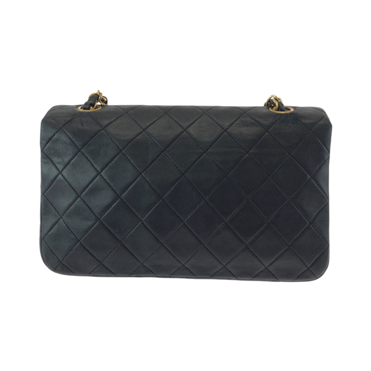 17376
CHANEL シャネル ヴィンテージ マトラッセ フルフラップ ココマーク ターンロック ブラック 黒 ゴールド金具 ラムスキン チェーンショルダーバッグ レディース AB178
