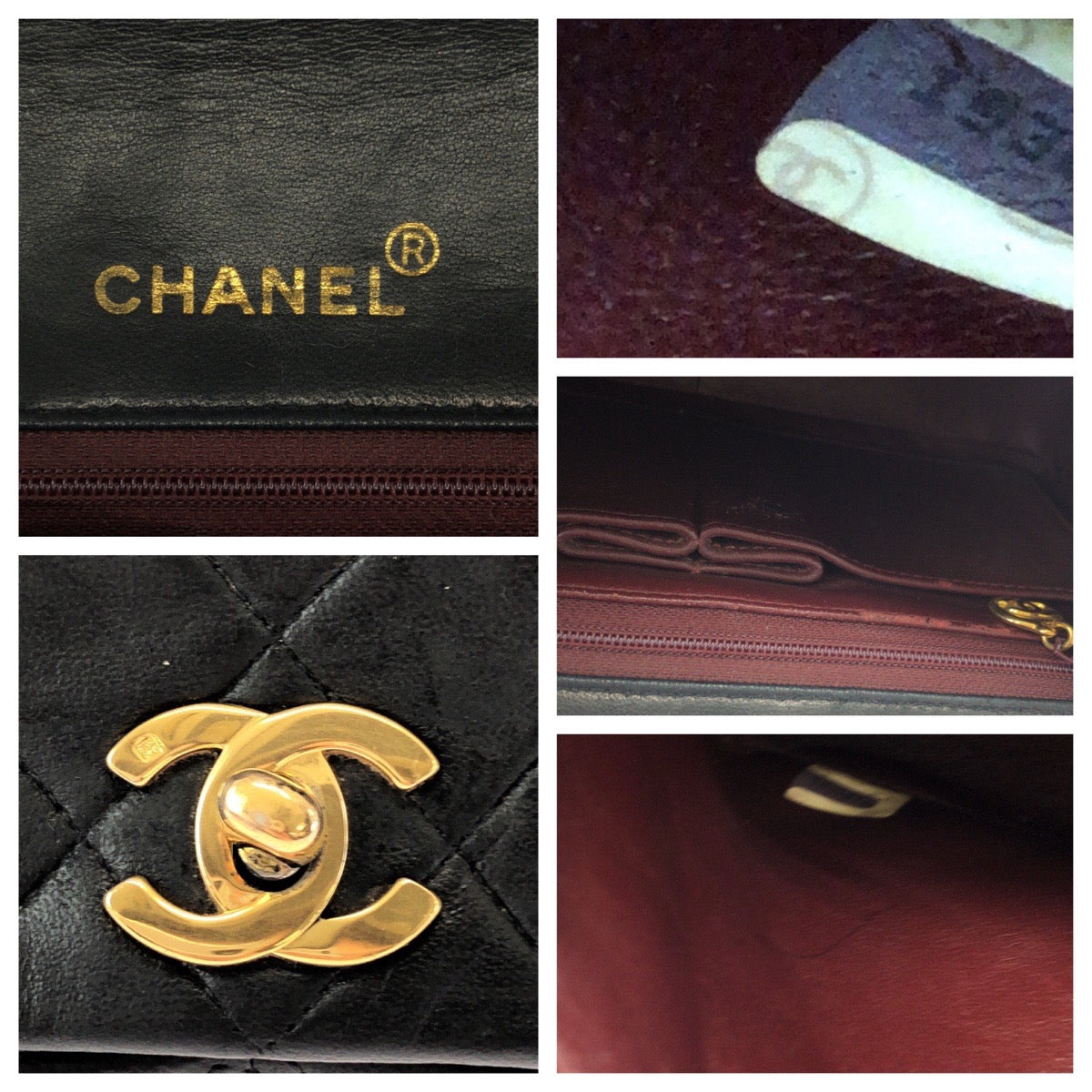 17376
CHANEL シャネル ヴィンテージ マトラッセ フルフラップ ココマーク ターンロック ブラック 黒 ゴールド金具 ラムスキン チェーンショルダーバッグ レディース AB178