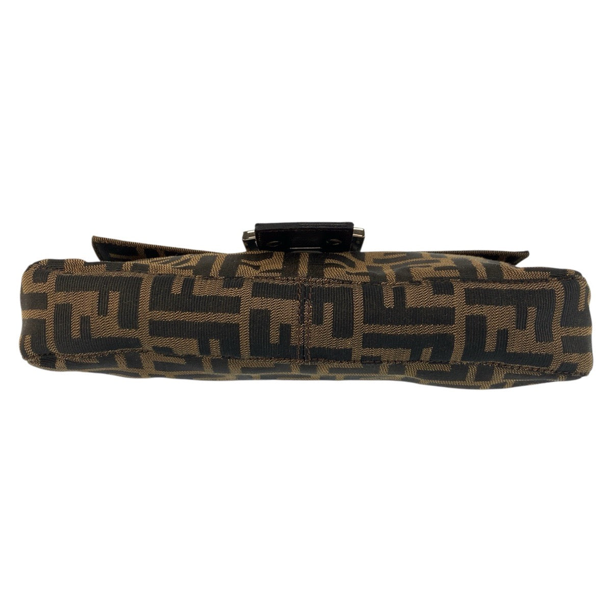 17377
FENDI フェンディ ズッカ マンマバケット ブラウン シルバー金具 キャンバス / レザー ショルダーバッグ ハンドバッグ  レディース A140