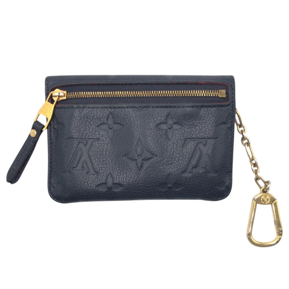 17381
LOUIS VUITTON ルイヴィトン モノグラムアンプラント ポシェット クレ マリーヌルージュ ネイビー ゴールド金具 レザー M62017 コインケース カードケース 男女兼用  レディース AB24