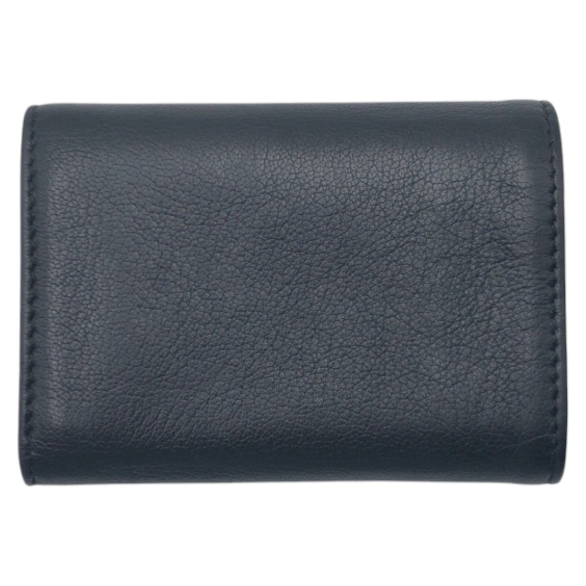 17382
CHANEL シャネル ココマーク ブラック 黒 シルバー レザー 三つ折り財布 折財布 コンパクトウォレット レディース ABP55