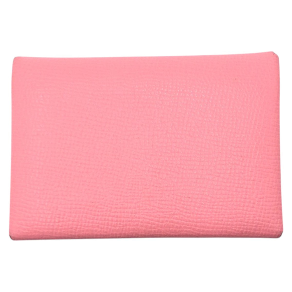 17384
HERMES エルメス カルヴィ デュオ ピンク シルバー金具 ヴォーエプソン コインケース カードケース Z刻印  レディース A62