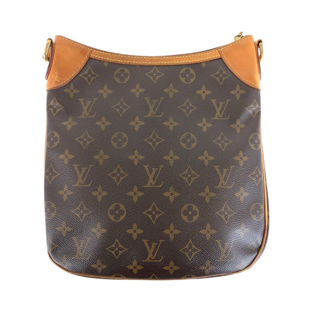 17385
LOUIS VUITTON ルイヴィトン モノグラム オデオン PM ブラウン ゴールド金具 PVC / レザー M56390 ショルダーバッポシェット  レディース AB69