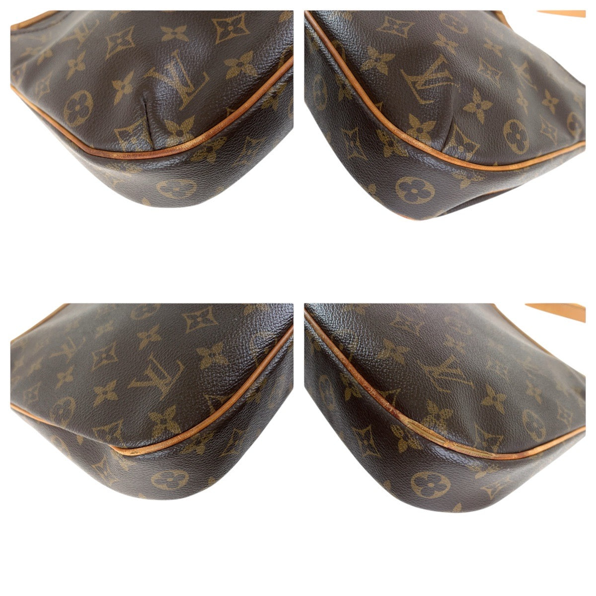 17385
LOUIS VUITTON ルイヴィトン モノグラム オデオン PM ブラウン ゴールド金具 PVC / レザー M56390 ショルダーバッポシェット  レディース AB69