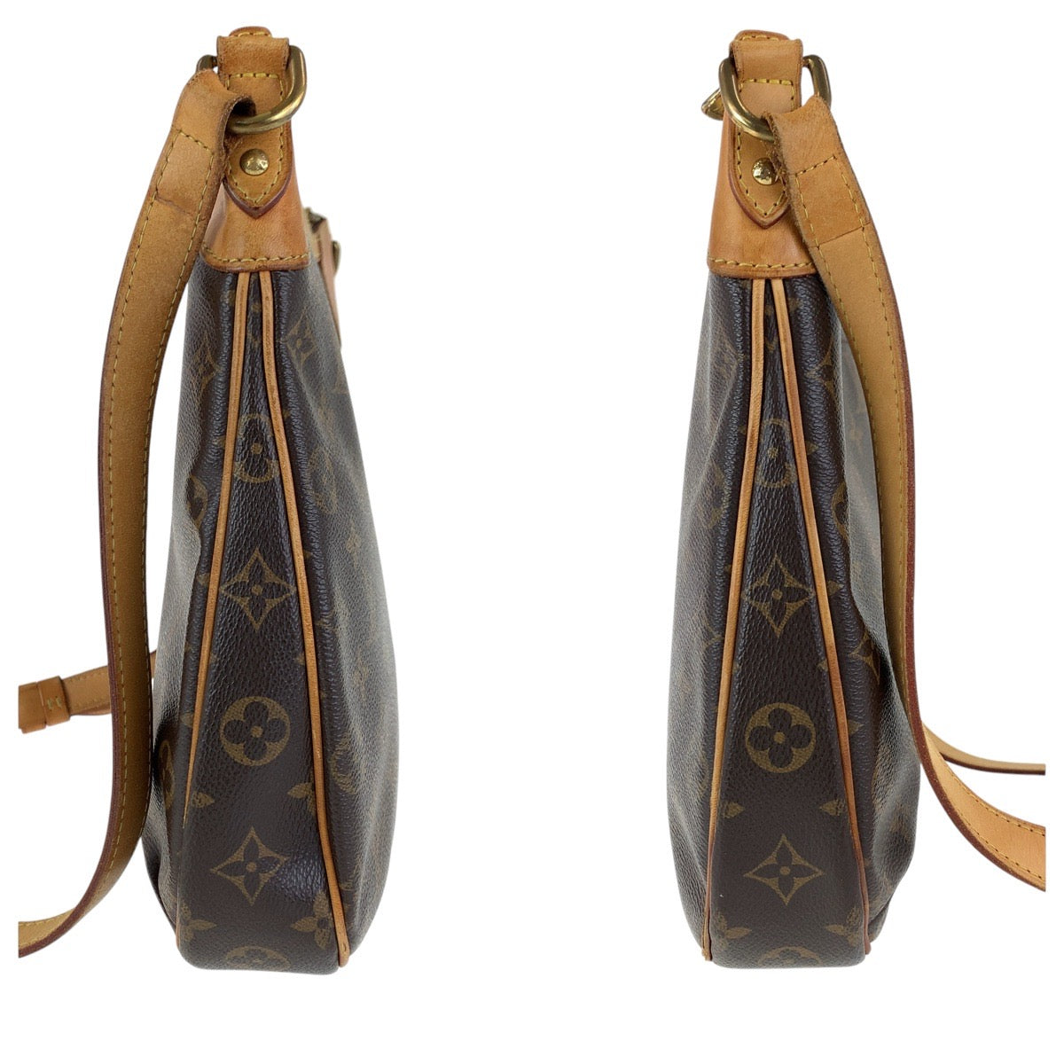 17385
LOUIS VUITTON ルイヴィトン モノグラム オデオン PM ブラウン ゴールド金具 PVC / レザー M56390 ショルダーバッポシェット  レディース AB69
