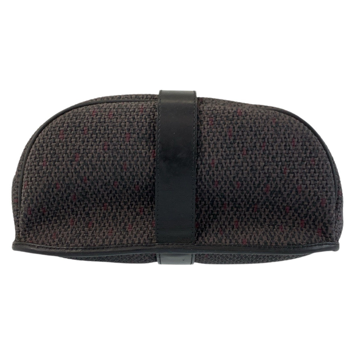 17386
YVES SAINT LAURENT イヴ サンローラン YSL グレー ブラック 黒 ゴールド金具 PVC / レザー ショルダーバッグ ポシェット  レディース ABP39