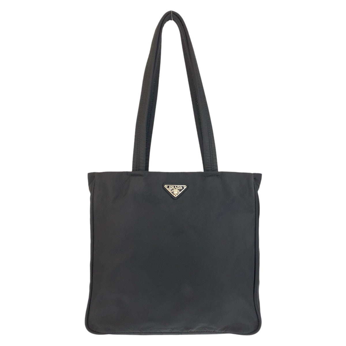 17388
PRADA プラダ テスート 三角ロゴプレート ブラック 黒 シルバー金具 ナイロン トートバッグ ショルダーバッグ  レディース ABP39