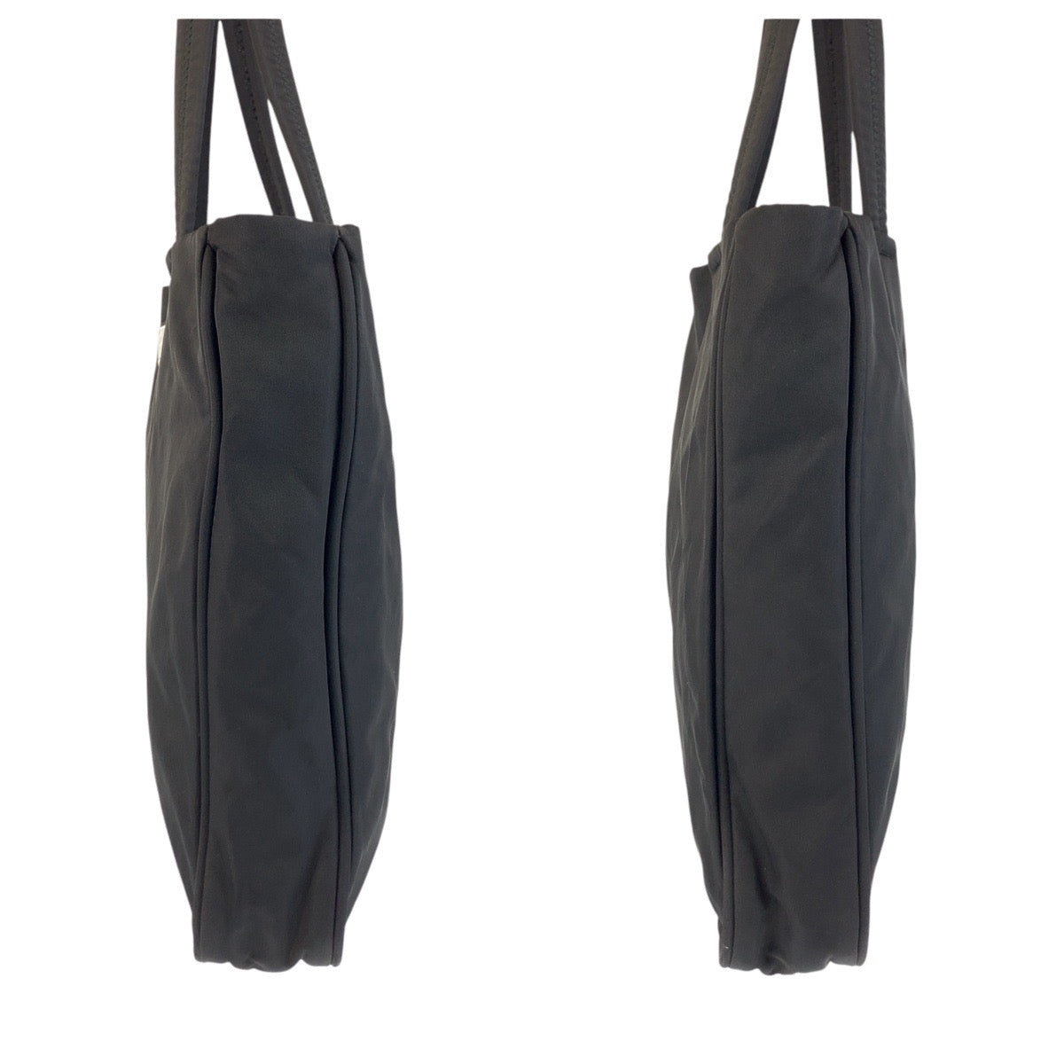 17388
PRADA プラダ テスート 三角ロゴプレート ブラック 黒 シルバー金具 ナイロン トートバッグ ショルダーバッグ  レディース ABP39