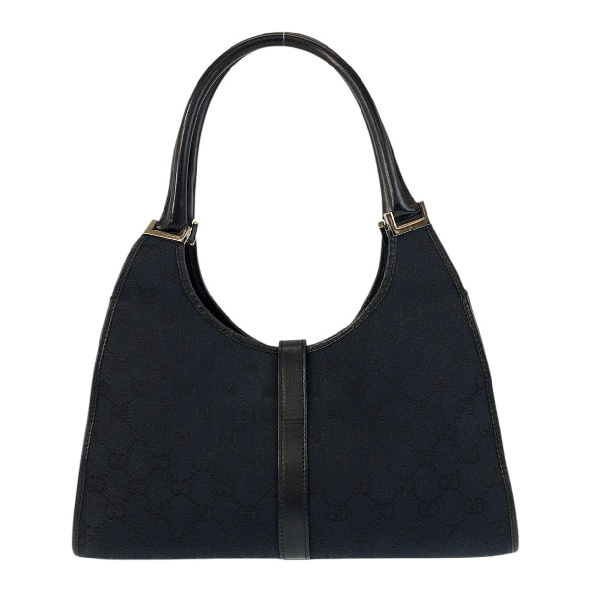 17390
GUCCI グッチ ジャッキー ブラック 黒 GGキャンバス / レザー 002 1067 ショルダーバッグ ハンドバッグ  レディース AB41