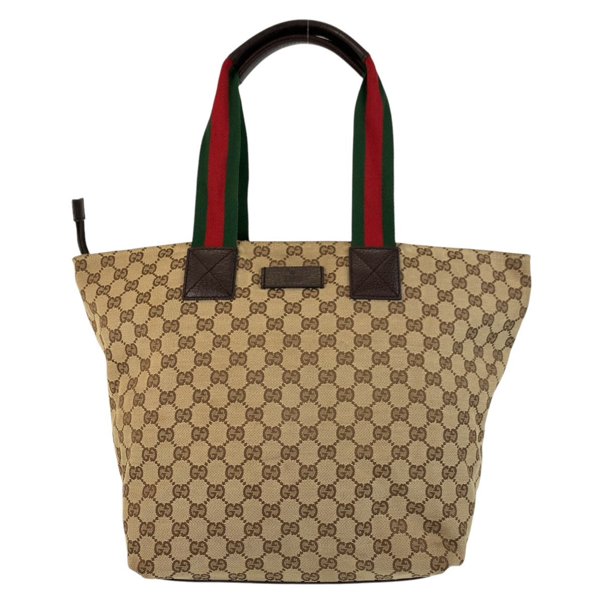 17391
GUCCI グッチ シェリーライン ベージュ ブラウン GGキャンバス / レザー 131231 トートバッグ ショルダーバッグ  レディース AB39