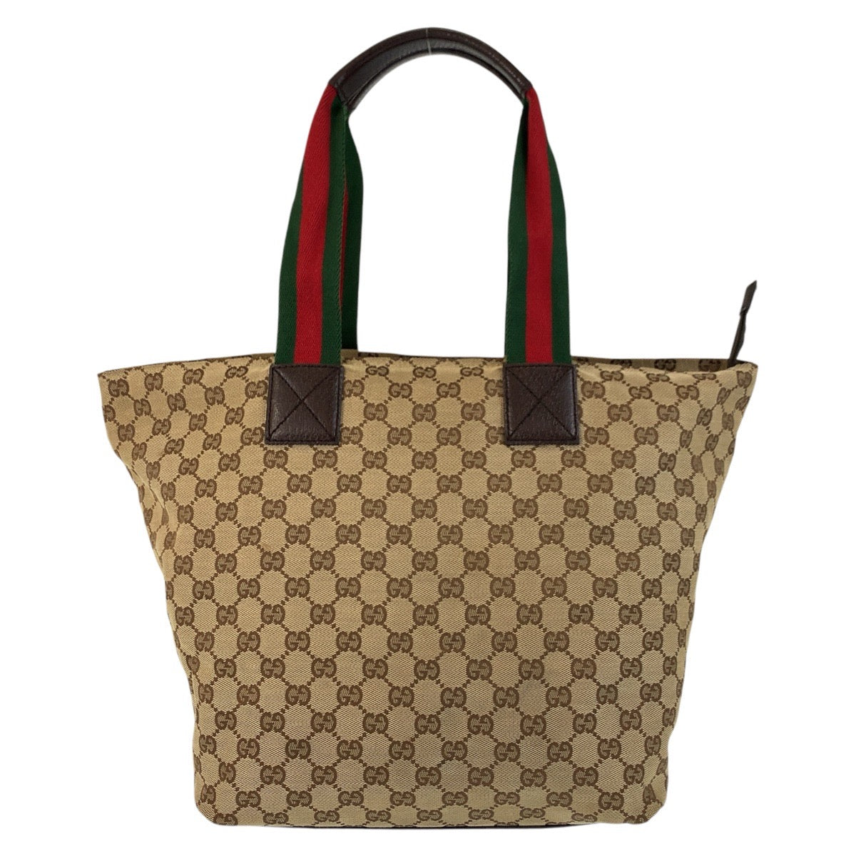17391
GUCCI グッチ シェリーライン ベージュ ブラウン GGキャンバス / レザー 131231 トートバッグ ショルダーバッグ  レディース AB39