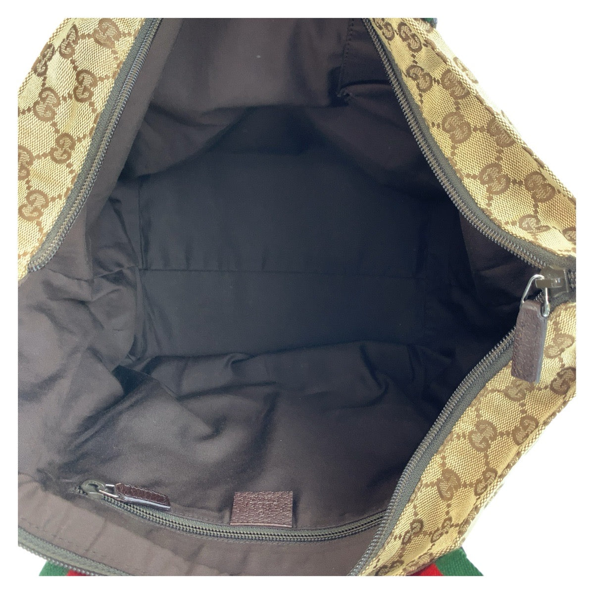 17391
GUCCI グッチ シェリーライン ベージュ ブラウン GGキャンバス / レザー 131231 トートバッグ ショルダーバッグ  レディース AB39