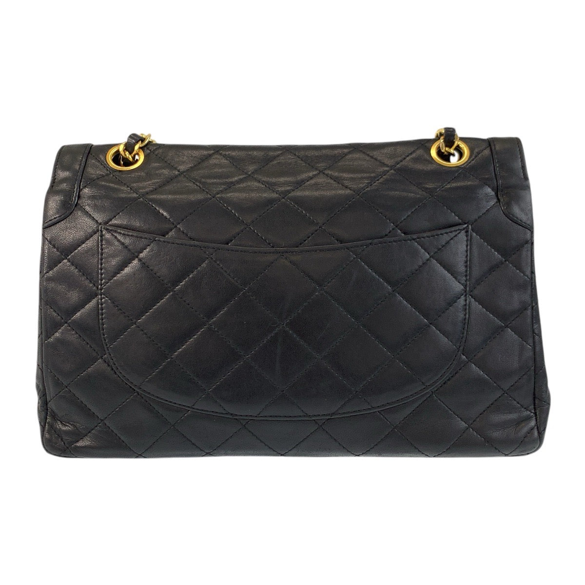 17393
CHANEL シャネル パリ限定 マトラッセ ダブルフラップ ココマーク ターンロック ブラック 黒 ゴールド金具 ラムスキン チェーンショルダーバッグ レディース AB238