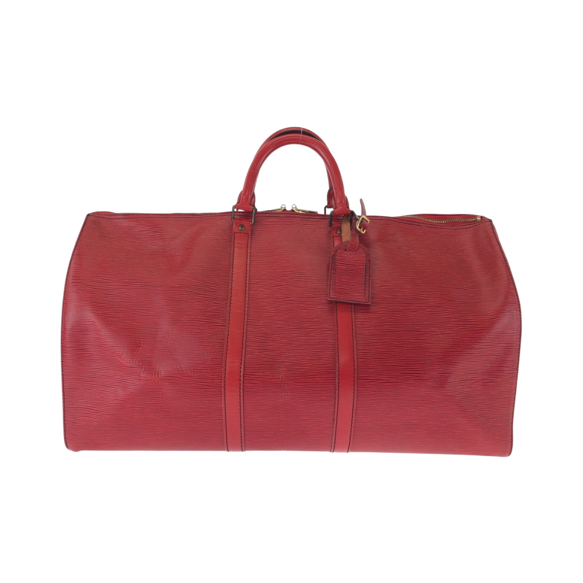 17397
LOUIS VUITTON ルイヴィトン エピ キーポル55 レッド ゴールド金具 エピレザー M42957 ボストンバッグ ハンドバッグ  レディース