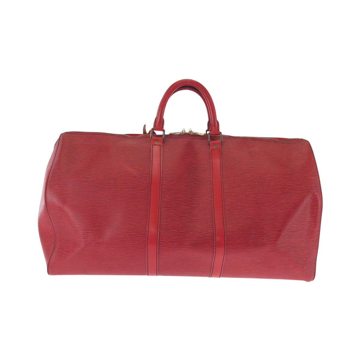 17397
LOUIS VUITTON ルイヴィトン エピ キーポル55 レッド ゴールド金具 エピレザー M42957 ボストンバッグ ハンドバッグ  レディース