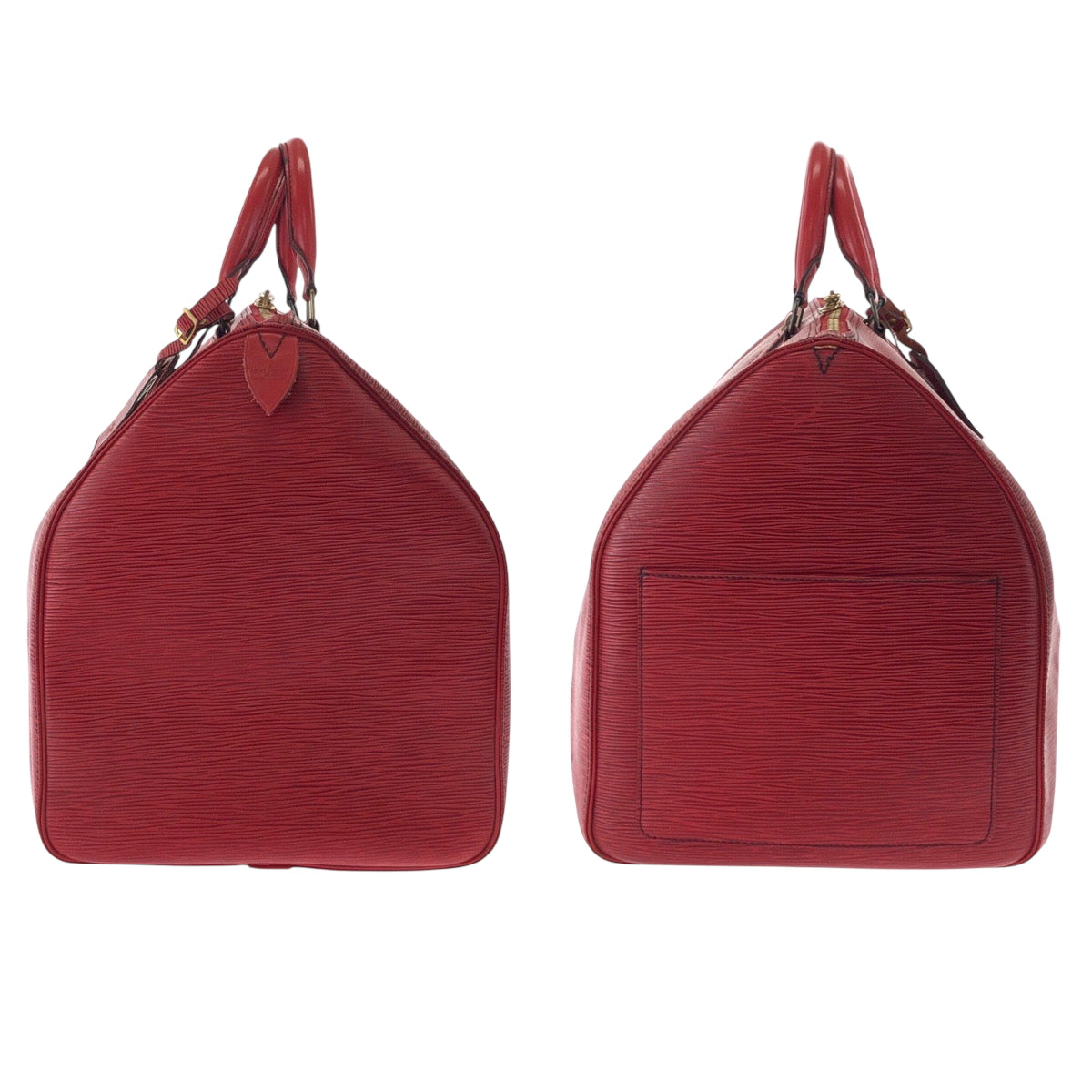 17397
LOUIS VUITTON ルイヴィトン エピ キーポル55 レッド ゴールド金具 エピレザー M42957 ボストンバッグ ハンドバッグ  レディース