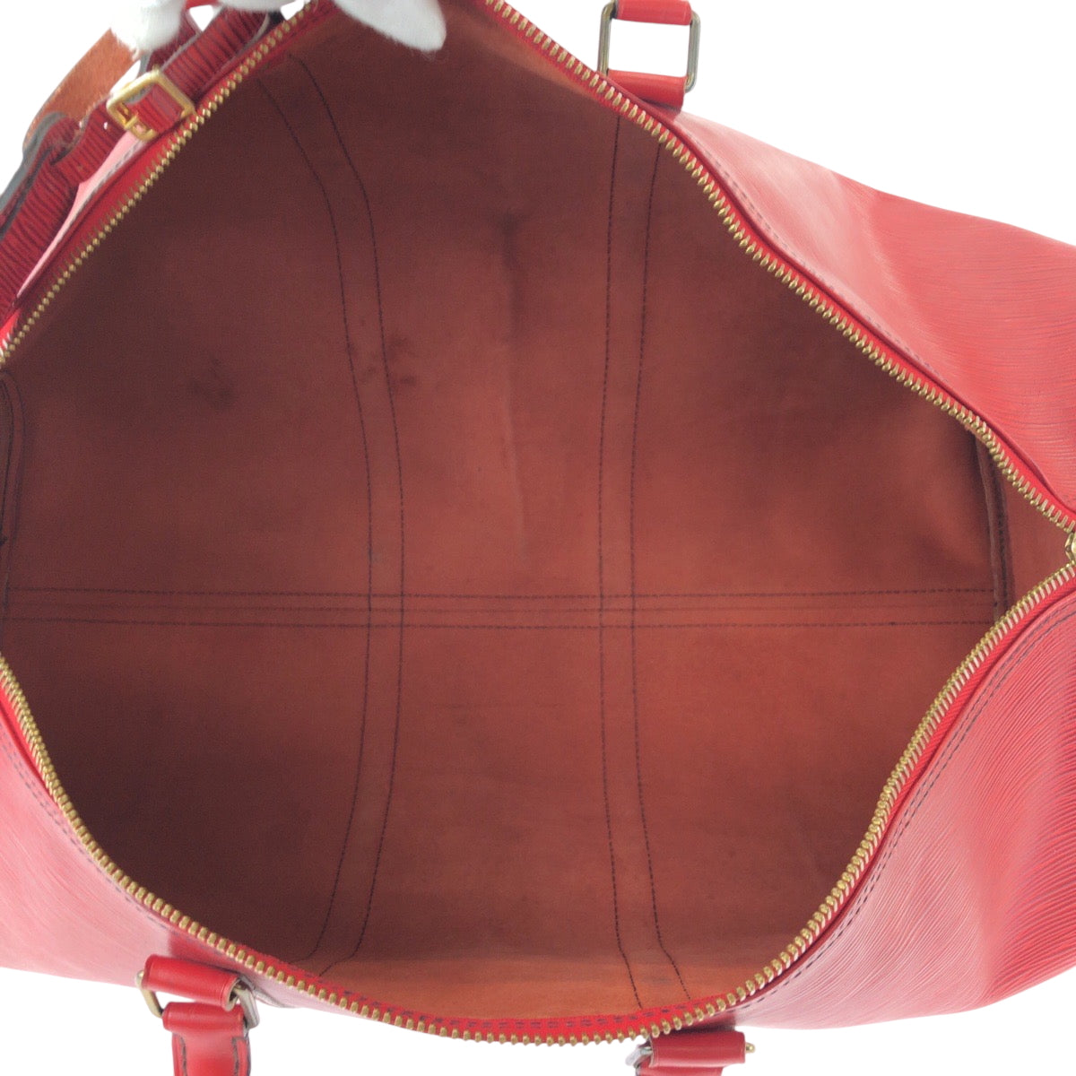 17397
LOUIS VUITTON ルイヴィトン エピ キーポル55 レッド ゴールド金具 エピレザー M42957 ボストンバッグ ハンドバッグ  レディース