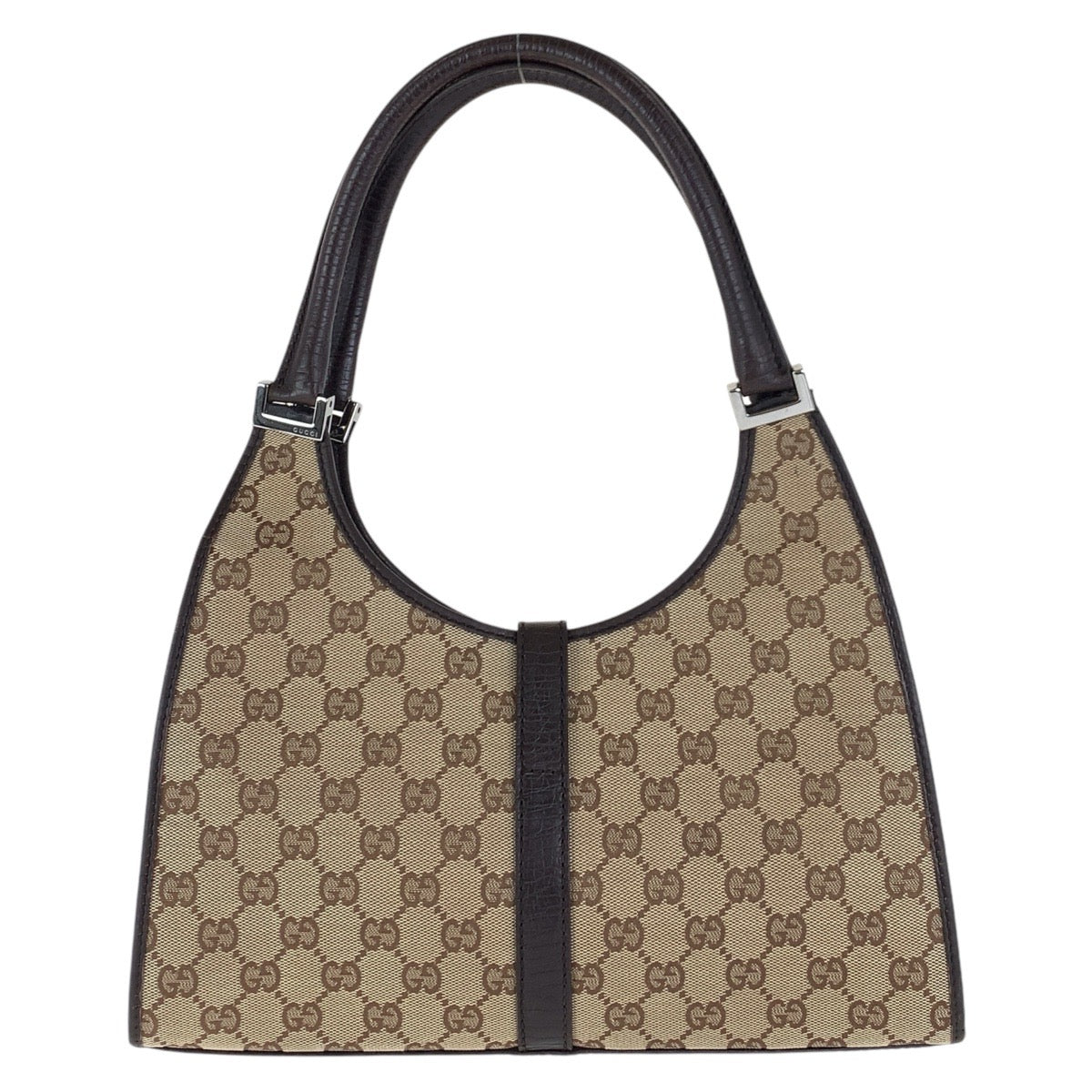 17398
GUCCI グッチ ジャッキー ブラウン シルバー金具 GGキャンバス / レザー 01719 ショルダーバッグ  レディース