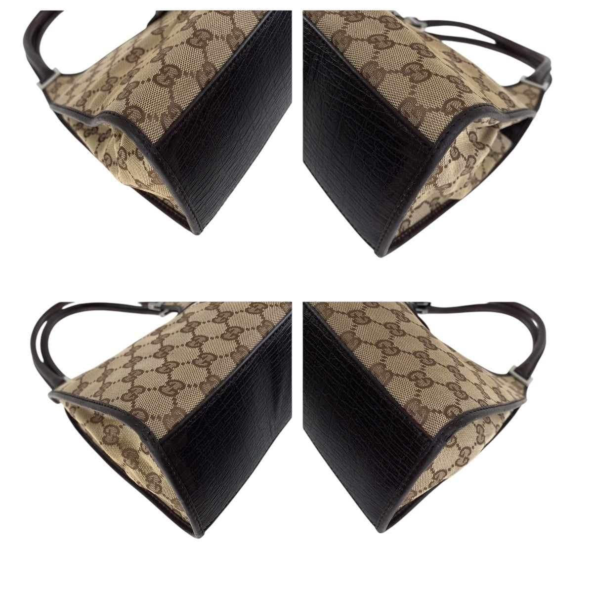 17398
GUCCI グッチ ジャッキー ブラウン シルバー金具 GGキャンバス / レザー 01719 ショルダーバッグ  レディース