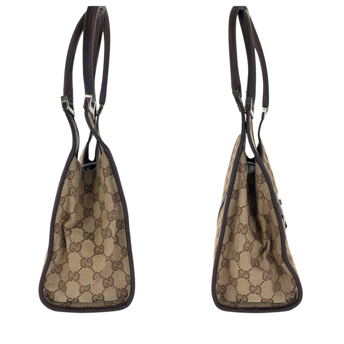 17398
GUCCI グッチ ジャッキー ブラウン シルバー金具 GGキャンバス / レザー 01719 ショルダーバッグ  レディース