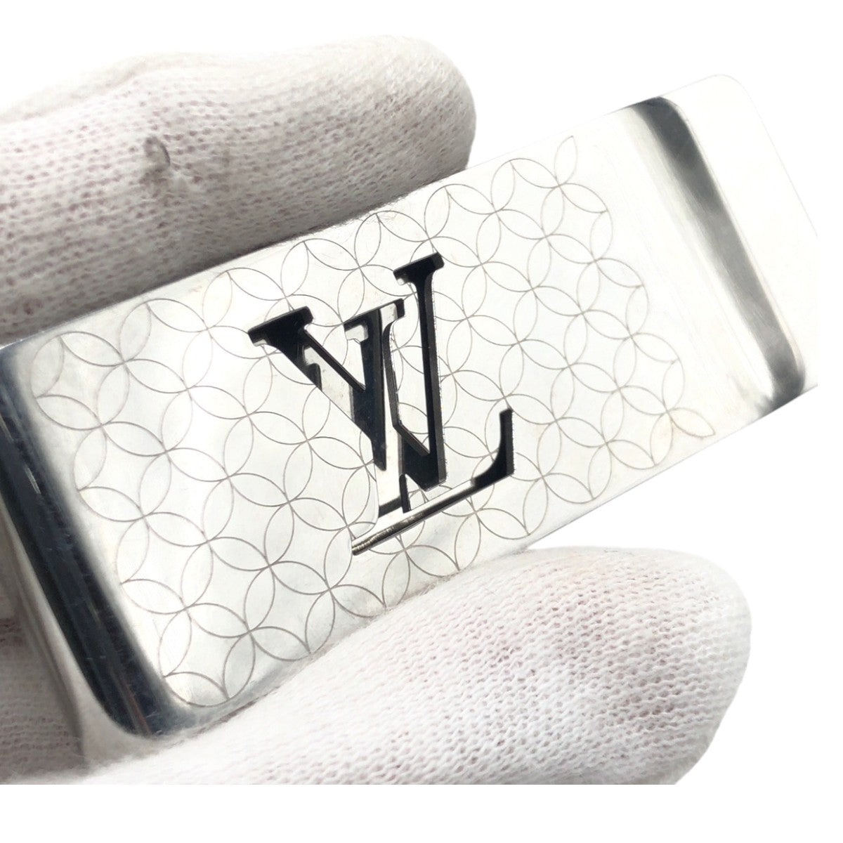 17403
LOUIS VUITTON ルイヴィトン シャンゼリゼ シルバー メタル M65041 マネークリップ 男女兼用  メンズ