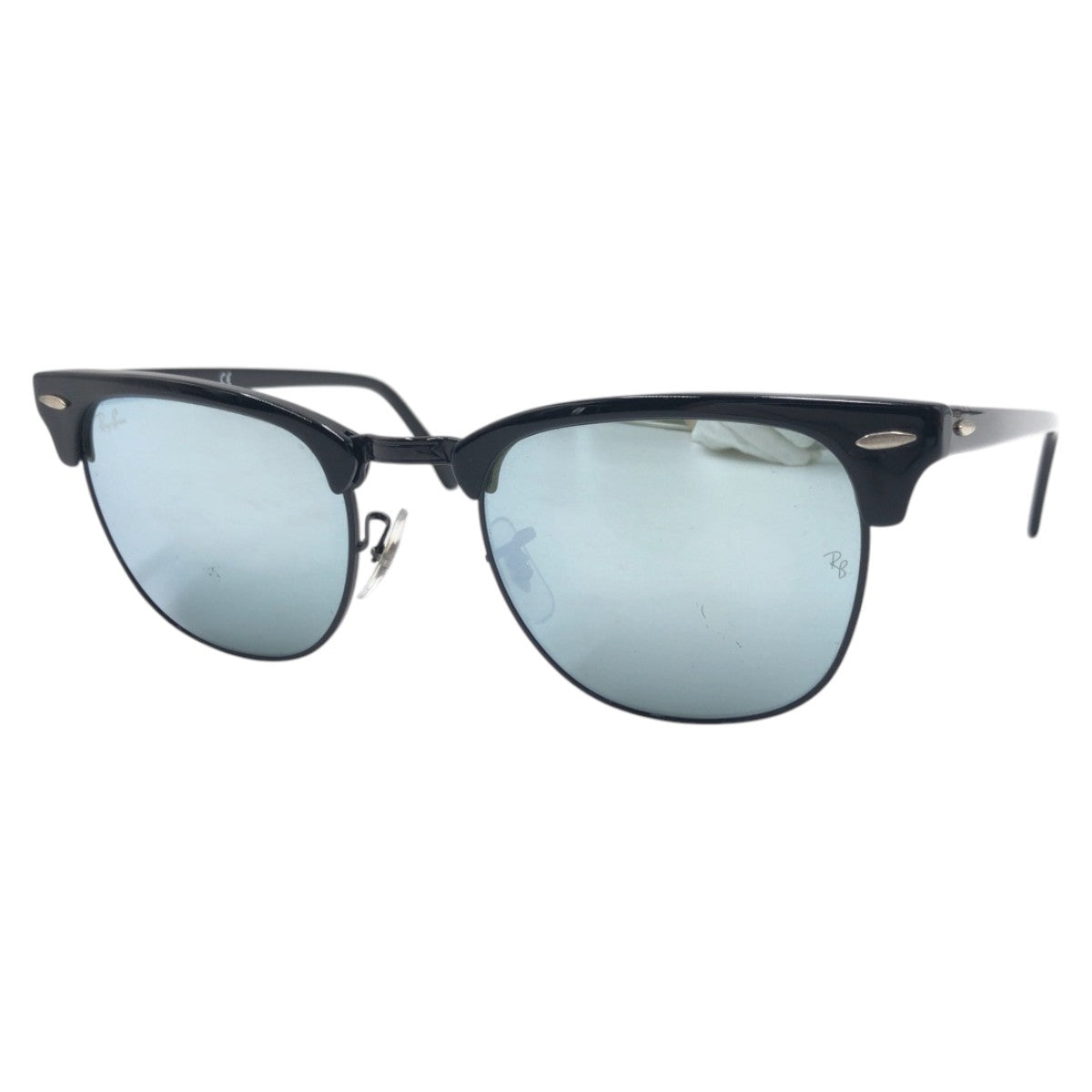 17405
Ray-Ban レイバン CLUBMASTER ブラック 黒 ミラー プラスチック RB3016 1229/30 サングラス 男女兼用 ウェリントン  メンズ ABP15