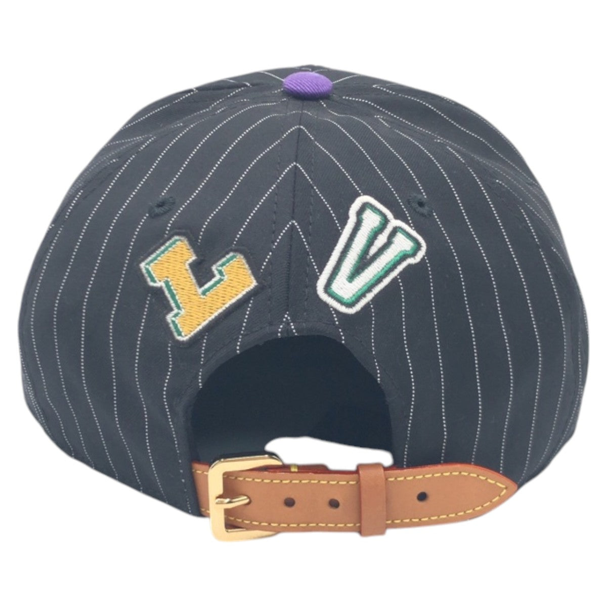 17409
LOUIS VUITTON ルイヴィトン クロコマルティエ ブラック 黒 パープル コットン MP3407 キャップ 帽子 ベースボールキャップ 男女兼用  レディース A60