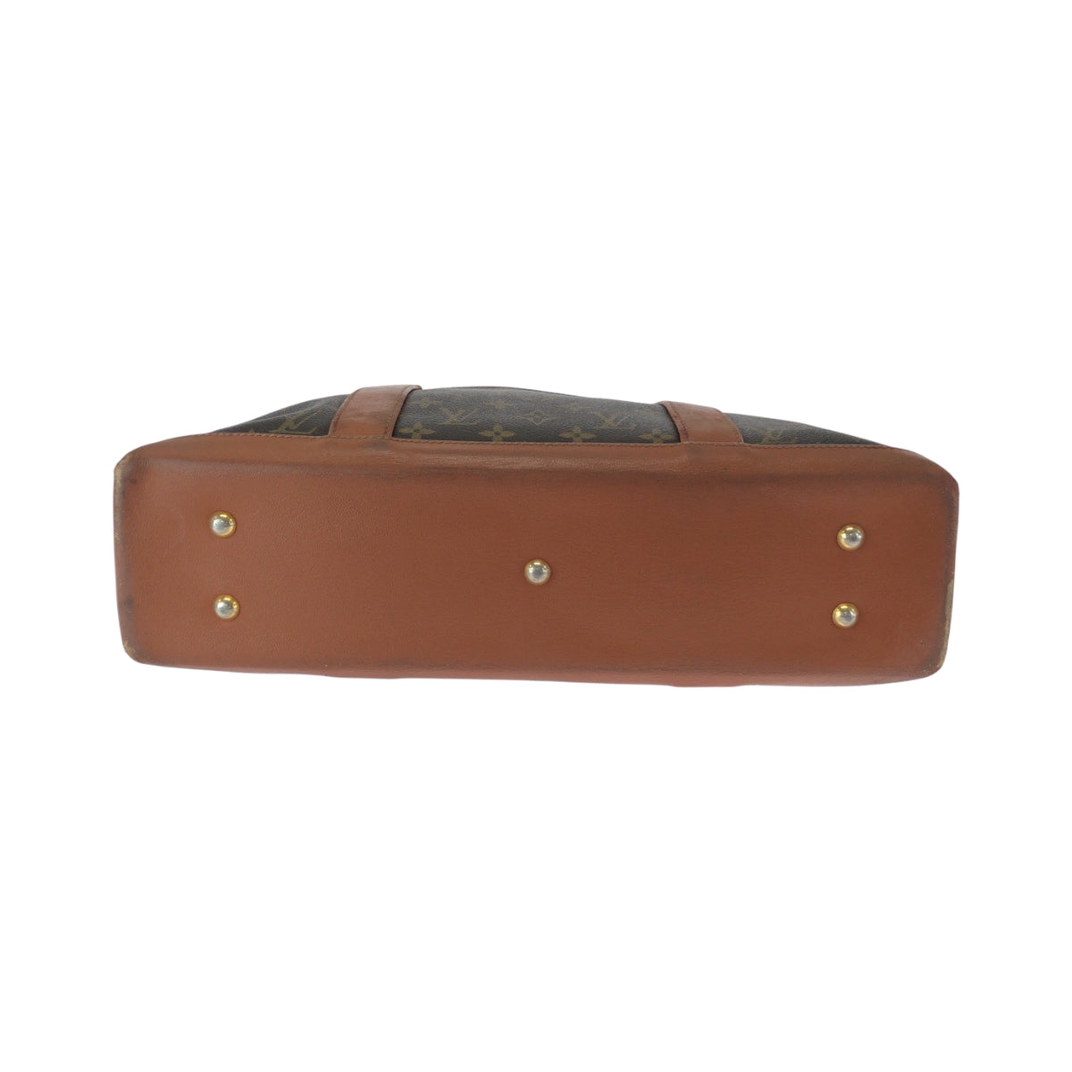 17406
LOUIS VUITTON ルイヴィトン モノグラム ウィークエンドPM ブラウン ゴールド金具 PVC M42425 トートバッグ ショルダーバッグ  レディース AB43