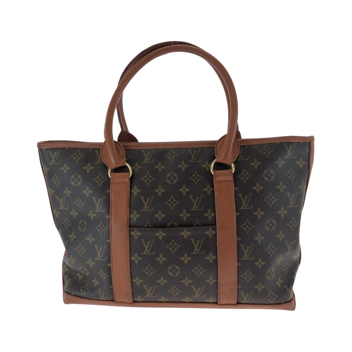 17406
LOUIS VUITTON ルイヴィトン モノグラム ウィークエンドPM ブラウン ゴールド金具 PVC M42425 トートバッグ ショルダーバッグ  レディース AB43