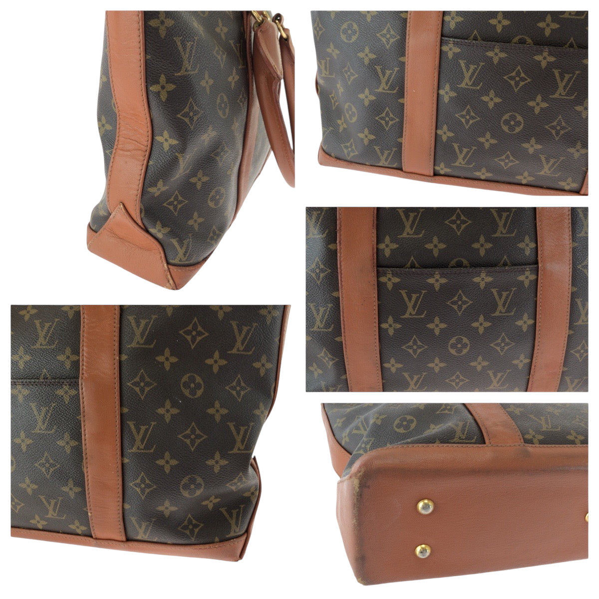 17406
LOUIS VUITTON ルイヴィトン モノグラム ウィークエンドPM ブラウン ゴールド金具 PVC M42425 トートバッグ ショルダーバッグ  レディース AB43