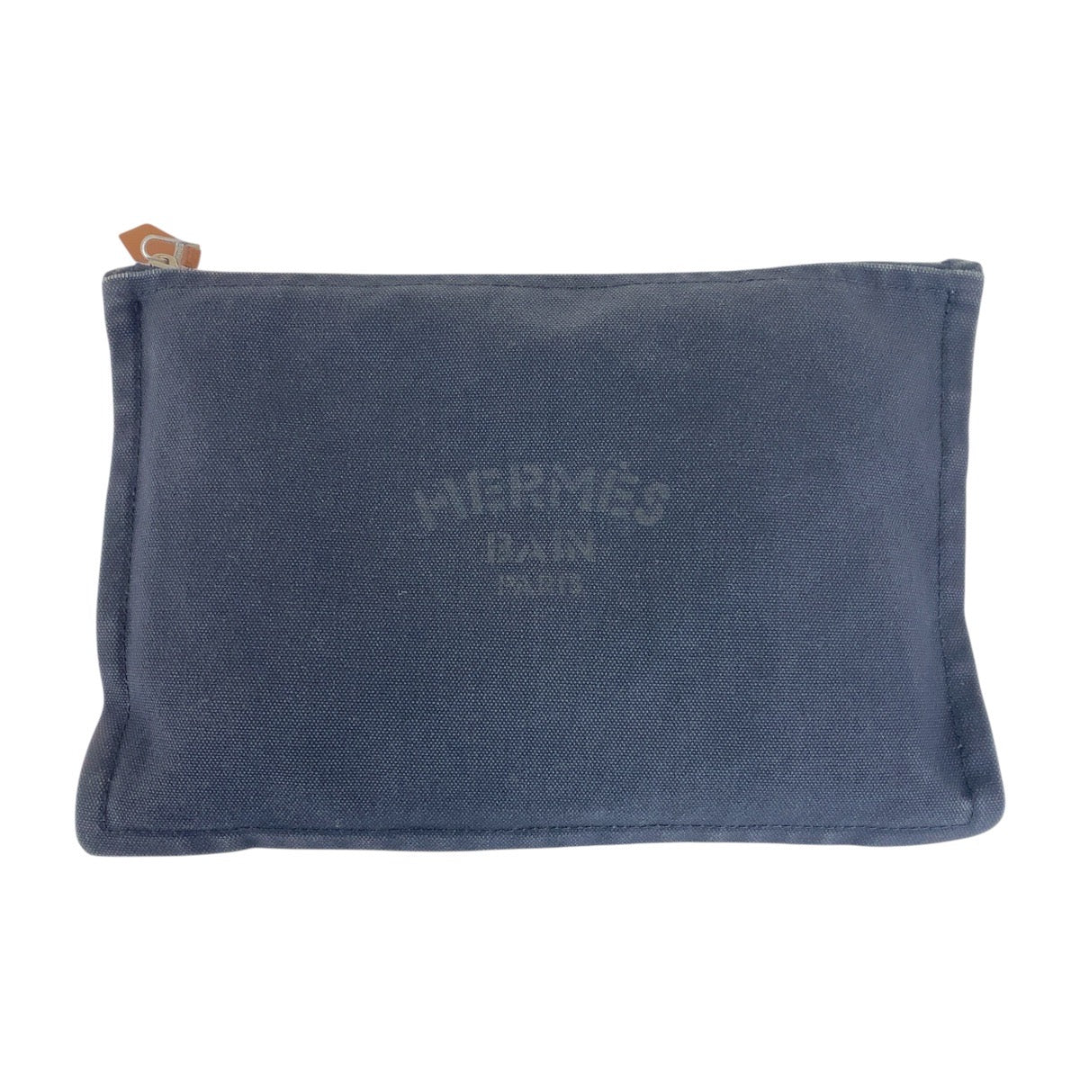 17407
HERMES エルメス ヨッティングGM ブラック 黒 シルバー金具 キャンバス ポーチ 男女兼用  メンズ AB9