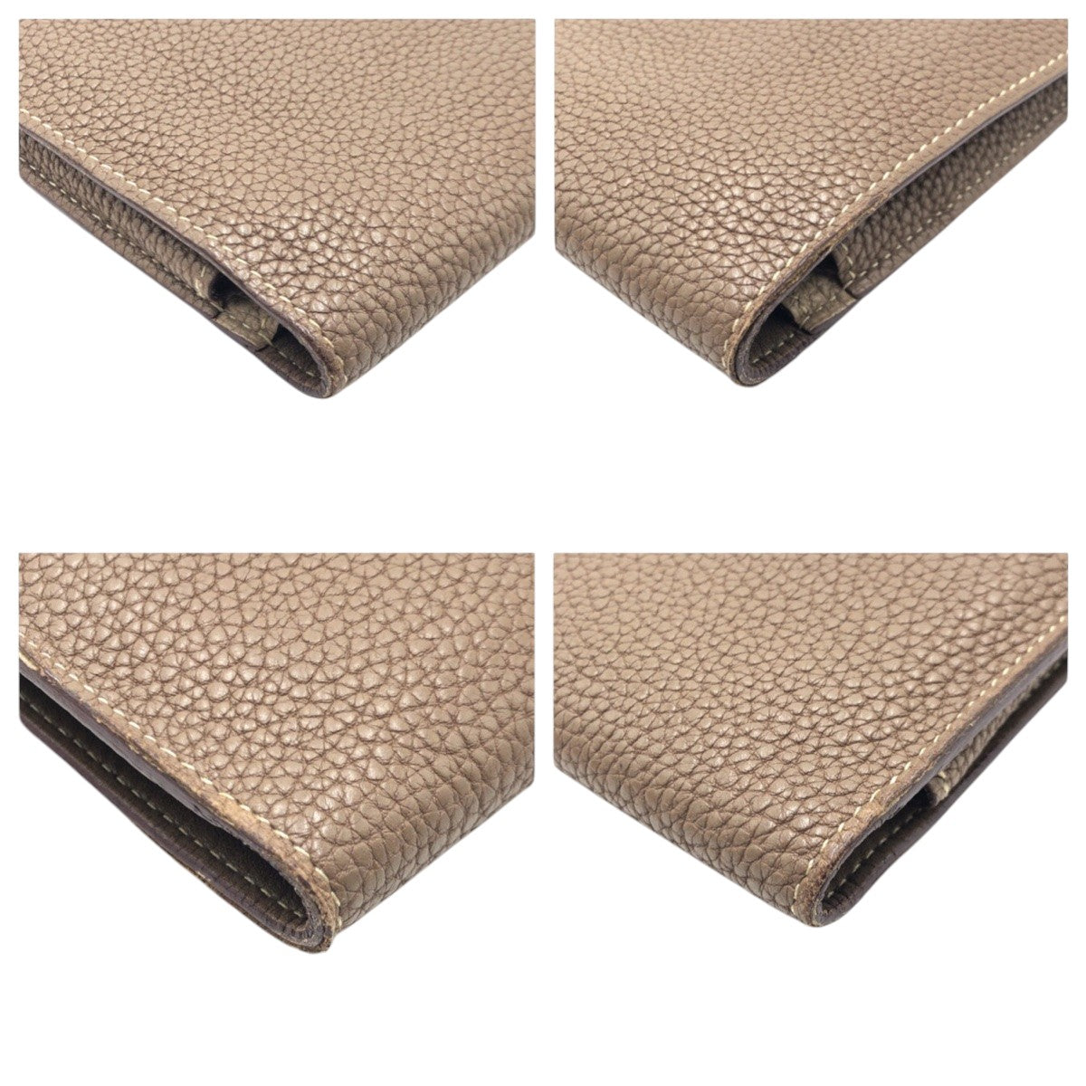 17408
HERMES エルメス ドゴンGM ブラウン エトゥープ トゴ 長財布 ロングウォレット 男女兼用 □U刻印  レディース ABP66