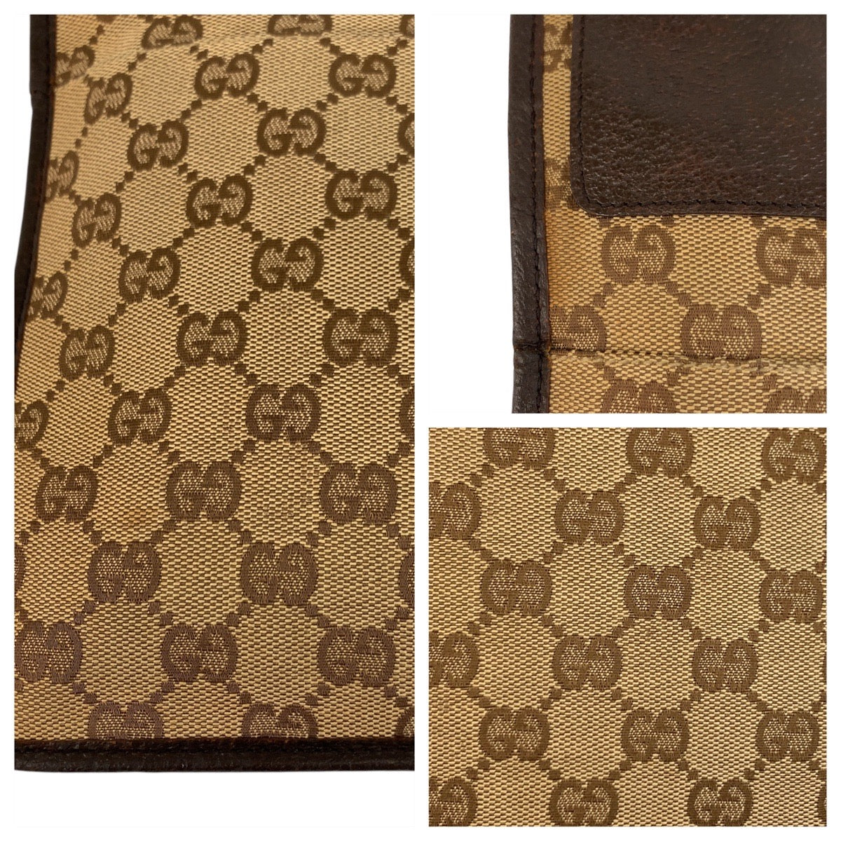 17411
GUCCI グッチ ベージュ ブラウン レザー 27639 ショルダーバッグ ポシェット  レディース AB24