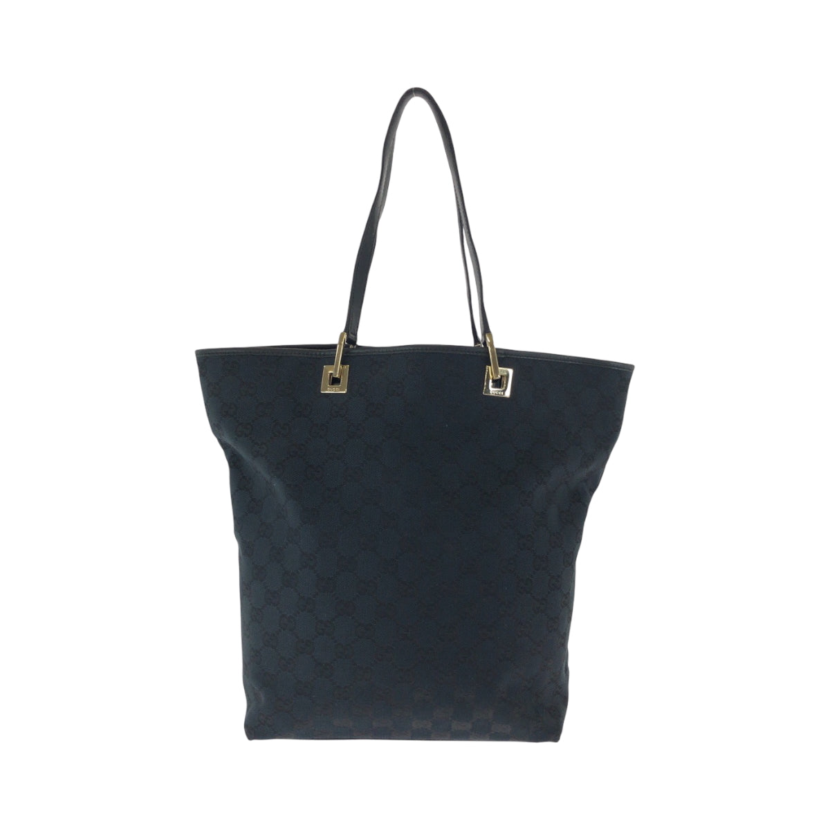 17412
GUCCI グッチ ブラック 黒 シルバー金具 GGキャンバス 002 1098 トートバッグ ショルダーバッグ  レディース AB28