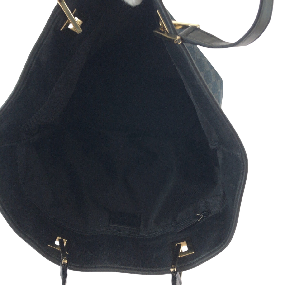 17412
GUCCI グッチ ブラック 黒 シルバー金具 GGキャンバス 002 1098 トートバッグ ショルダーバッグ  レディース AB28